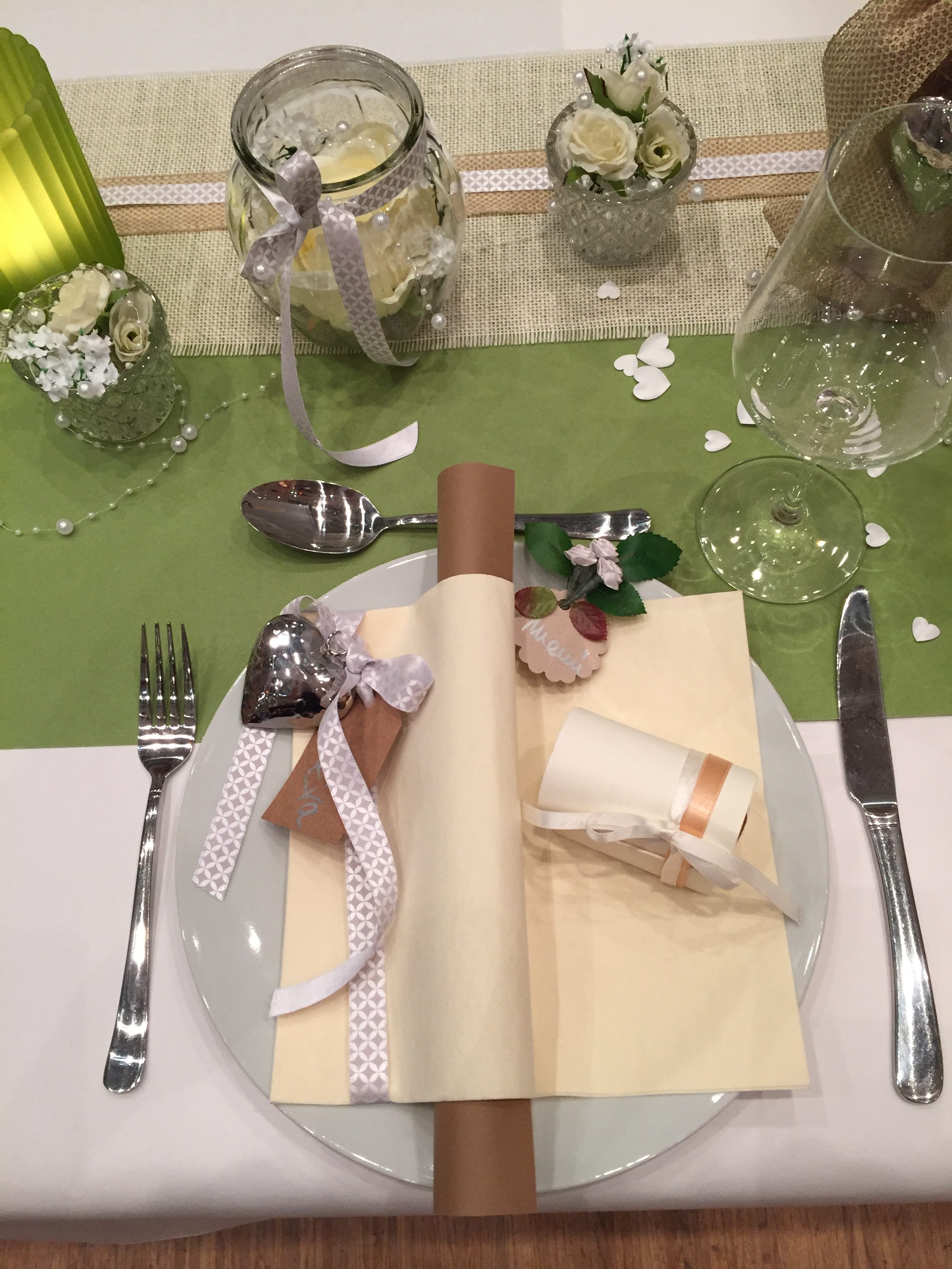 Tischläufer und bänder Tischdeko, Dekomaterial Hof Packwa