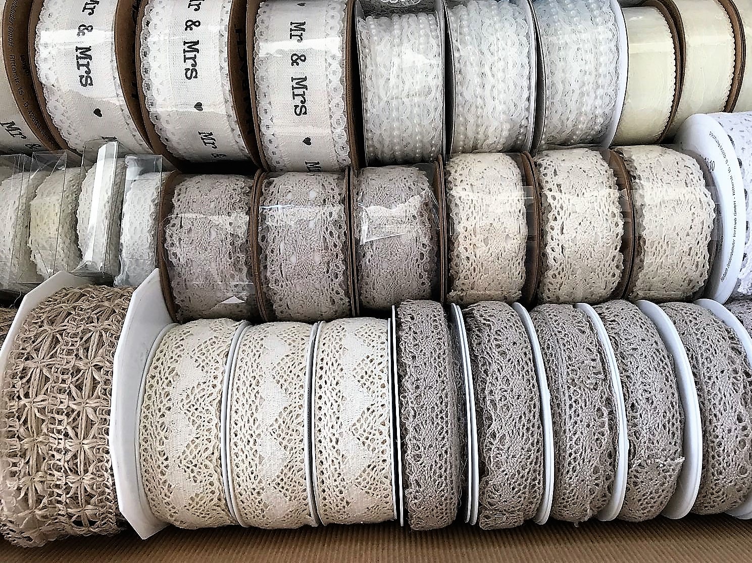 Bänder Tischdeko, Dekomaterial Hof Packwa